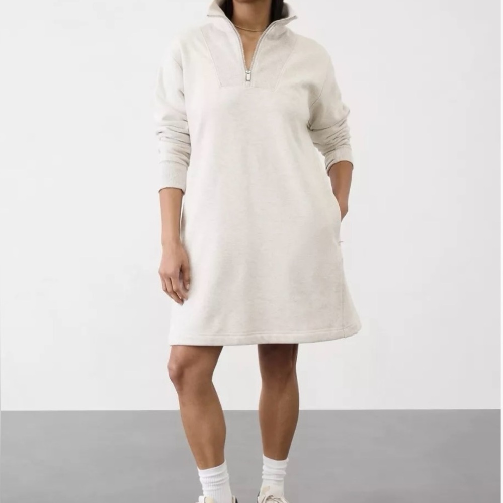Athleta Cozy Karma 1/2 Zip Dress NWT XL
